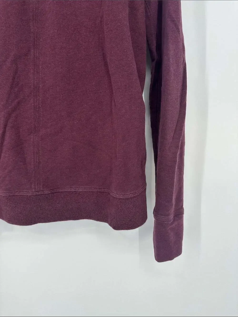 Lululemon Stress Less Hoodie - Size 6, Heather Bordeaux